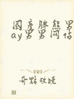 国产胖熊男男gay男男网站封面