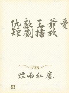 仇敌王爷爱上我短剧播放封面