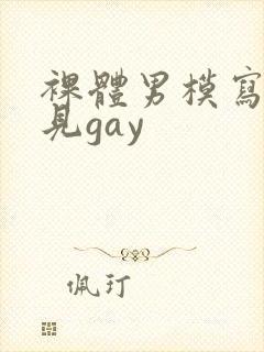 裸体男模写真全见gay