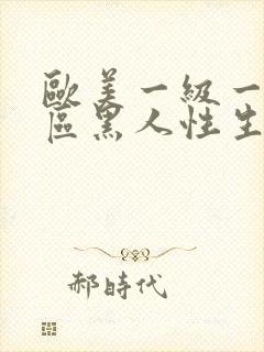 欧美一级一区二区黑人性生活大片封面