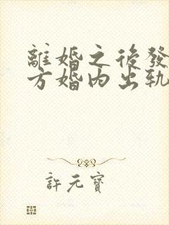 离婚之后发现对方婚内出轨