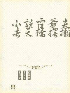 小说霍爷夫人又去天桥摆摊了