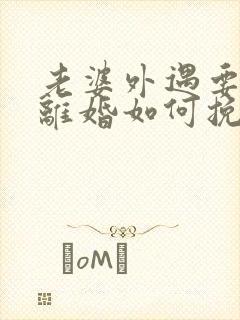 老婆外遇要和我离婚如何挽回