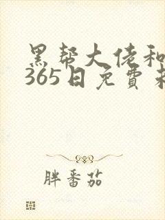 黑帮大佬和我的365日免费未删减版封面