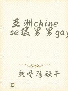 亚洲chinese猛男男gay