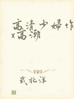 高清少妇作受xx高潮封面