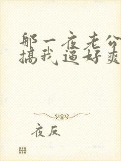 那一夜老公使劲搞我逼好爽