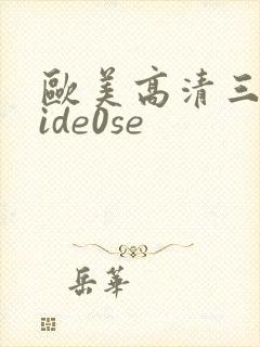 欧美高清三级vide0se