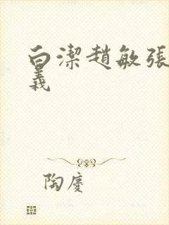 白洁赵敏张倩高义