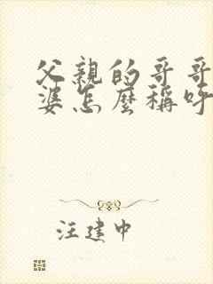 父亲的哥哥的老婆怎么称呼封面