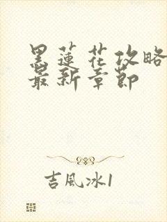 黑莲花攻略手册最新章节