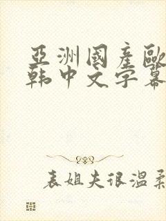 亚洲国产欧美日韩中文字幕封面