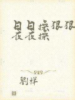 日日操狠狠操和夜夜操