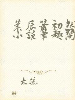 叶辰萧初然顶点小说笔趣阁封面