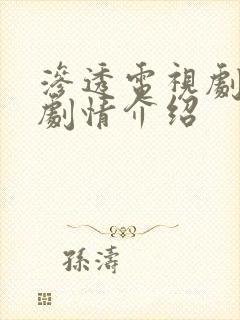 渗透电视剧全集剧情介绍