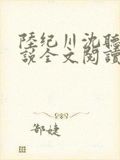 陆纪川沈听雪小说全文阅读封面