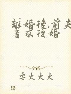 离婚后,前夫跪着求复婚