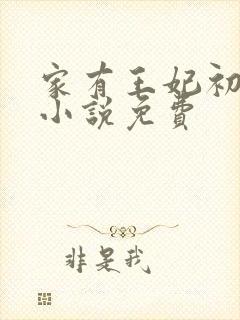 家有王妃初长成小说免费封面