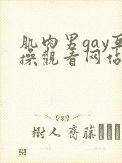肌肉男gay互操观看网站