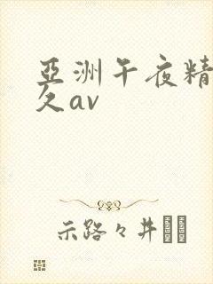 亚洲午夜精品久久av