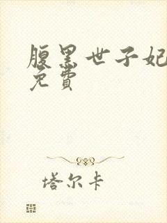 腹黑世子妃日常免费封面