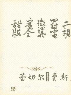 甜蜜惩罚二真人版全集电视剧免费观看封面