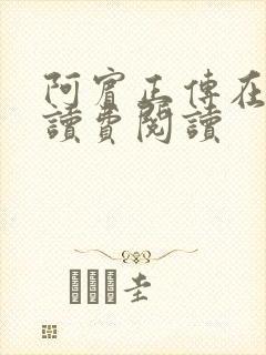 阿宾正传在线阅读费阅读