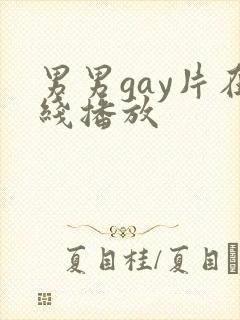 男男gay片在线播放封面
