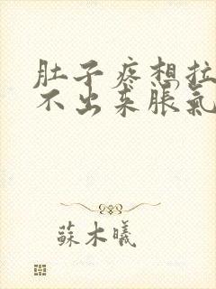 肚子疼想拉屎拉不出来胀气怎么回事封面