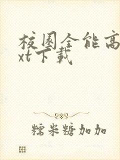 校园全能高手txt下载