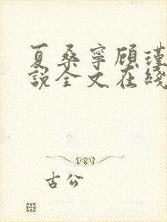 夏桑宁顾瑾琛小说全文在线阅读封面