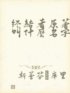 终结者原著小说叫什么名字