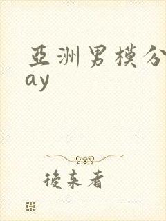 亚洲男模分桃gay