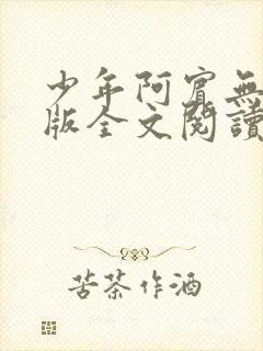 少年阿宾无删减版全文阅读