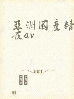亚洲国产精品午夜av封面