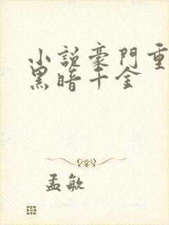 小说豪门重生之黑暗千金