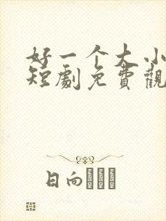 好一个大小姐 短剧免费观看