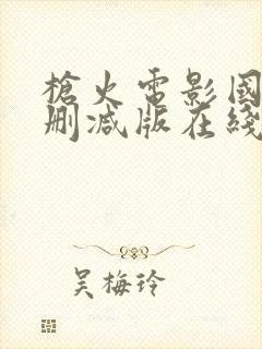 枪火电影国语未删减版在线播放