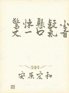 惊悚悬疑小说推文一口气看完封面