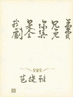 我是你兄弟电视剧全集免费观看高清