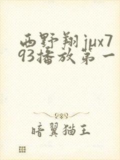 西野翔jux793播放第一季