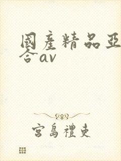 国产精品亚洲综合av