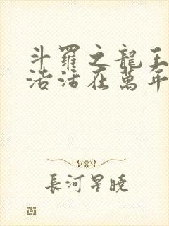 斗罗之龙王霍雨浩活在万年后封面