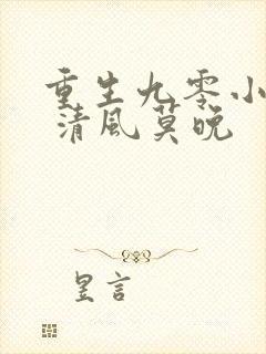 重生九零小富婆 清风莫晚