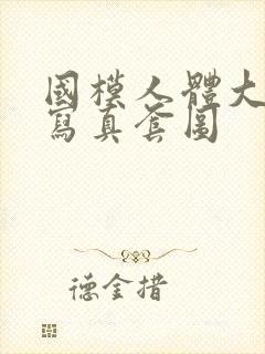 国模人体大尺度写真套图