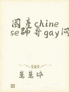 国产chinese帅哥gay网站封面
