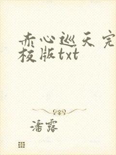 赤心巡天完整精校版txt