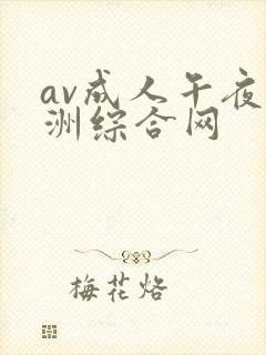 av成人午夜亚洲综合网封面
