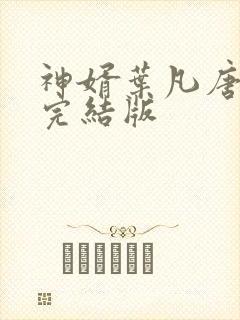 神婿叶凡唐若雪完结版封面