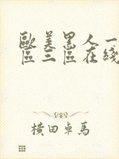 欧美黑人一区二区三区在线